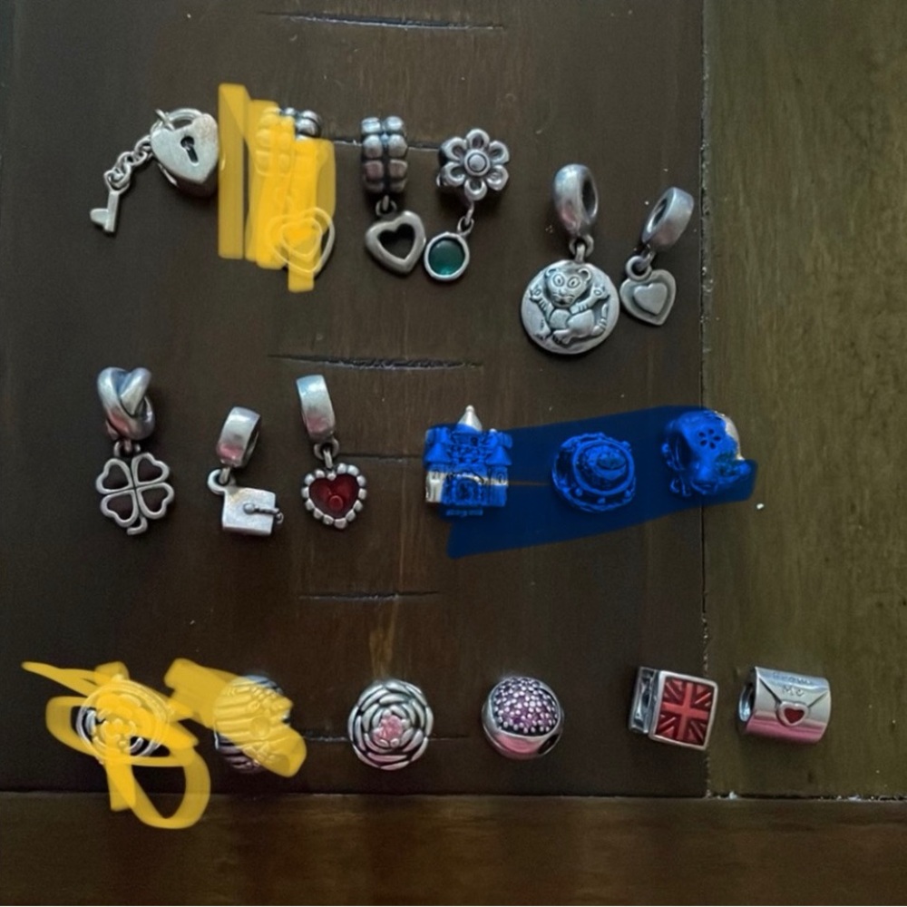 Authentic Retired Pandora Charms